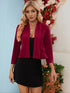Stylische Damenjacke mit ¾-Ärmeln & offenem Rückenteil
